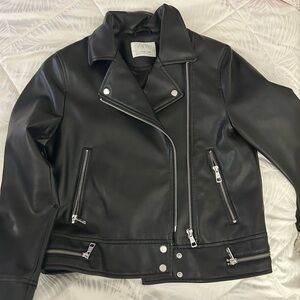 Like New Zara Black Leather Jacket